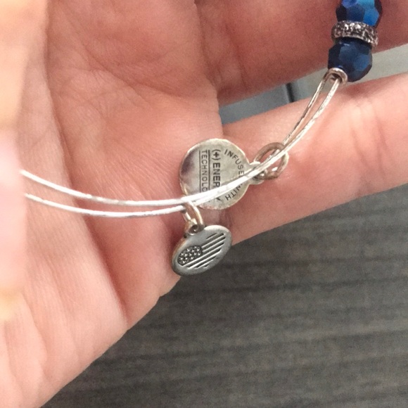 Blue beaded alex and ani bracelet / bangle - Picture 5 of 5